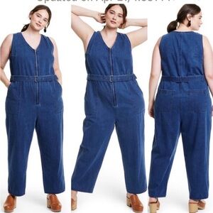 Rachel Comey Blue Denim Jumpsuit